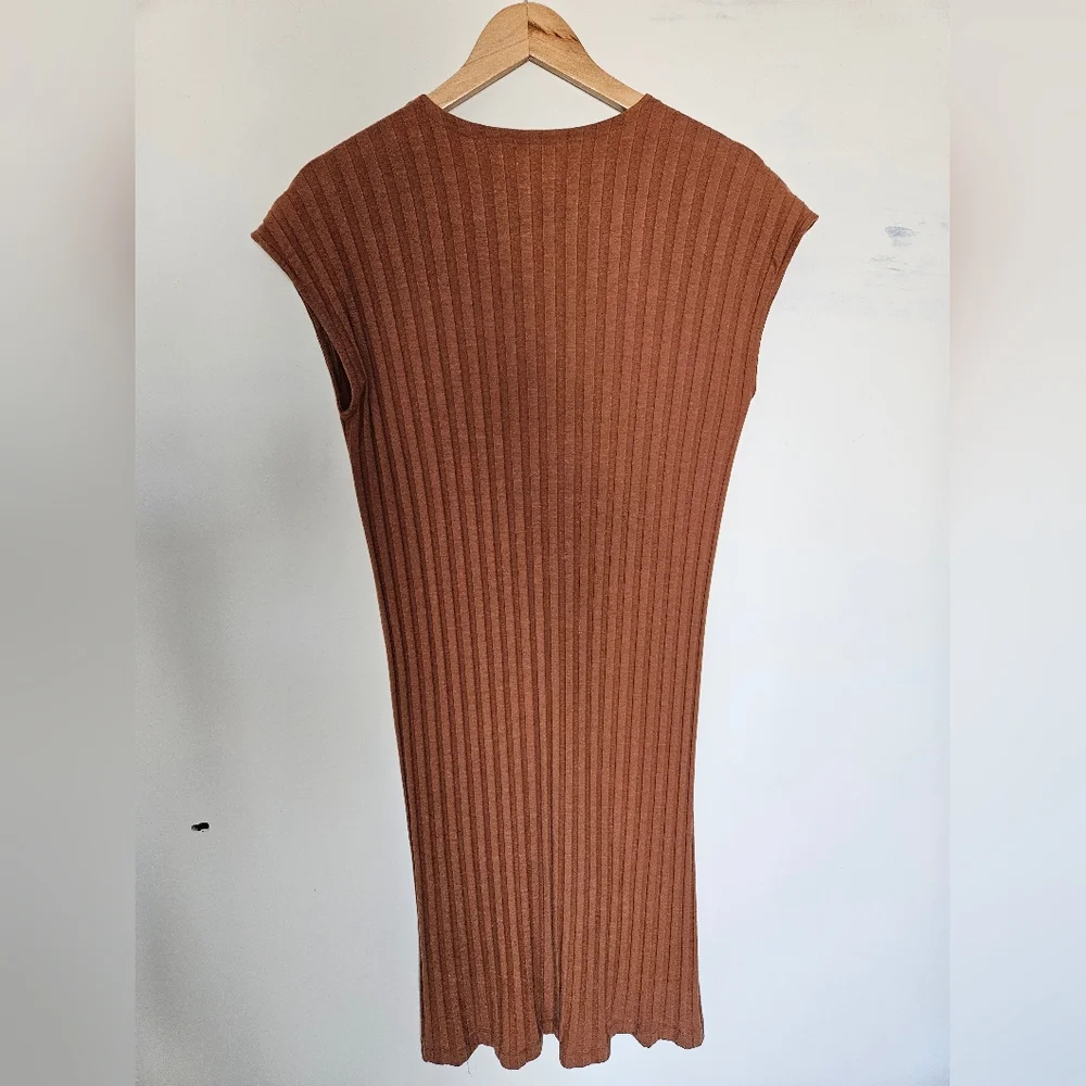 Eileen Fisher Tencel Ribbed Dress - Picture 2 of 3